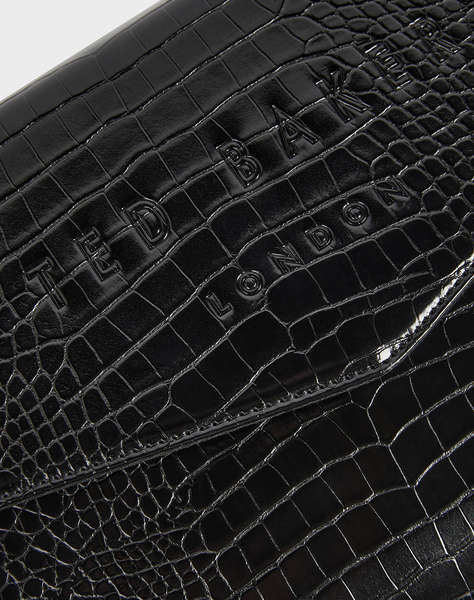 TED BAKER CROCEY Croc Effect Envelope Pouch (Размери: 25.5 x 19 x 3.5см.)
