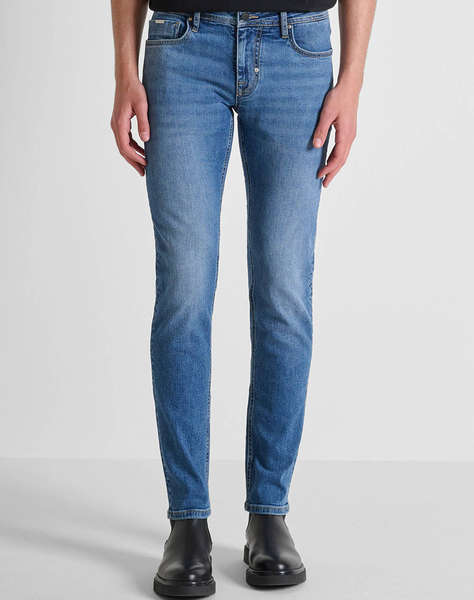 ANTONY MORATO MMDT00241FA7505111W01906 MIN OF 12 JEANS OZZY TAPERED FIT IN ICONIC BASIC BLUE DENIM MEN''S TROUSERS