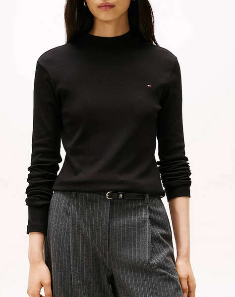 TOMMY HILFIGER SLIM CODY MOCK-NK LS