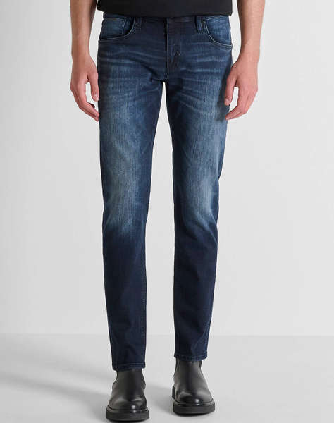 ANTONY MORATO MMDT00282FA7506011W02123 MIN OF 10 JEANS KURT COMFORT TAPERED FIT IN ICONIC BLUE OD DENIM MEN''S TROUSERS