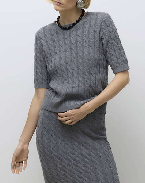 AWARE AWLORELLA 2/4 CREW NECK KNIT TOP NOOS