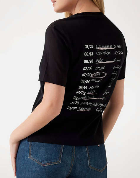 GUESS CN SL GUESS TOUR DATES TEE ДАМСКА БЛУЗА