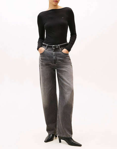 TOMMY HILFIGER SLIM 5X2 RIB BOAT-NK LS