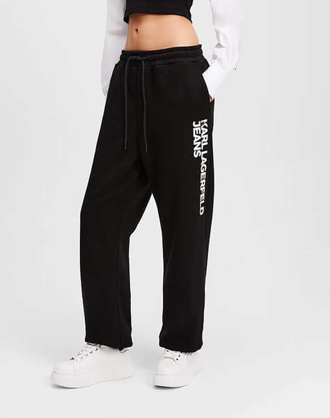 KARL LAGERFELD JEANS KLJ TEXT LOGO SLIM SWEATPANT
