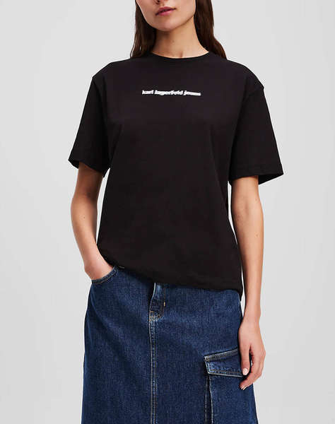 KARL LAGERFELD JEANS KLJ REG BLUR LOGO TEE