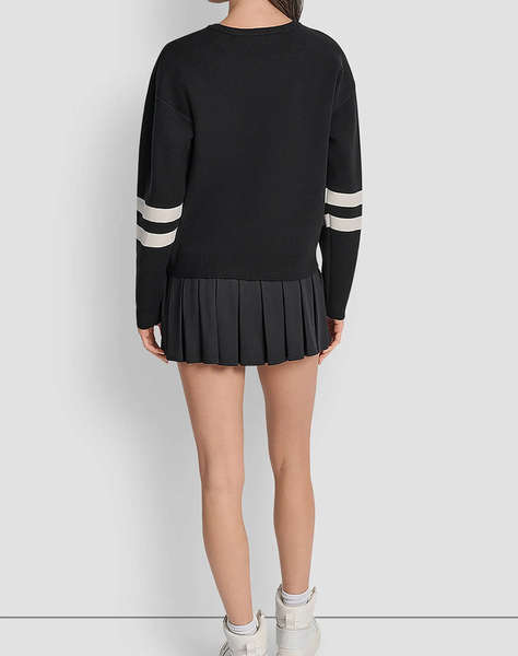 DKNY DP5R0749 LOGO ДЪЛЪГ ПУЛОВЕР DKNY