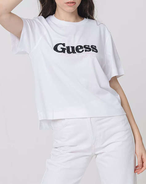 GUESS CN SL GUESS TOUR DATES TEE ДАМСКА БЛУЗА