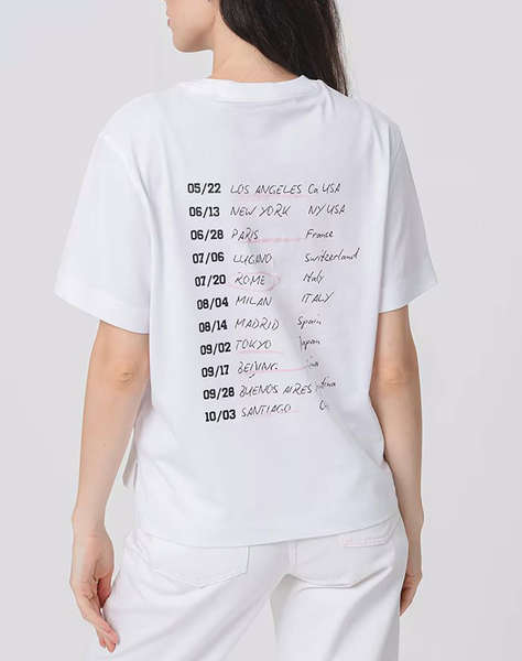 GUESS CN SL GUESS TOUR DATES TEE ДАМСКА БЛУЗА