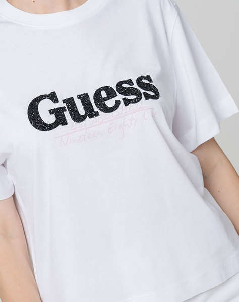 GUESS CN SL GUESS TOUR DATES TEE ДАМСКА БЛУЗА
