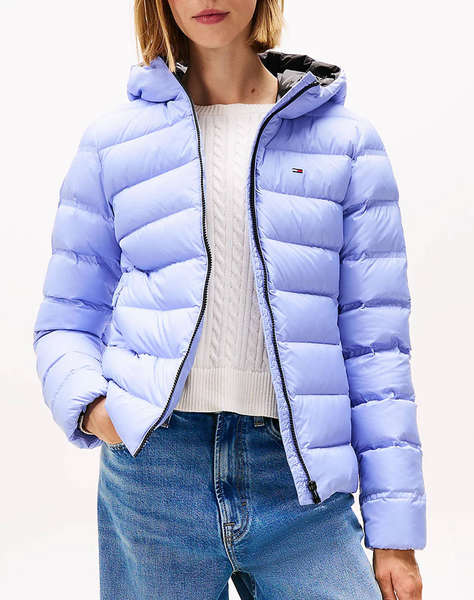 TOMMY JEANS TJW SLIM HOOD PRNT DOWN JCKT EXT