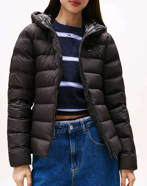 TOMMY JEANS TJW SLIM HOOD PRNT DOWN JCKT EXT