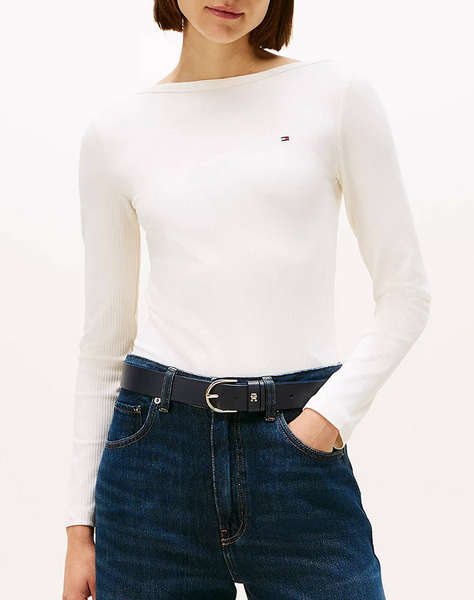 TOMMY HILFIGER SLIM 5X2 RIB BOAT-NK LS