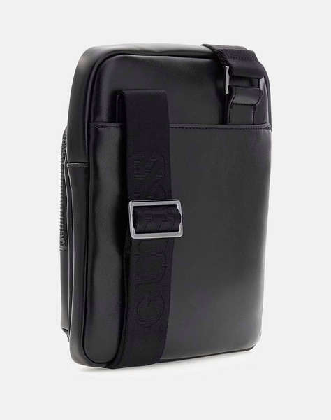 GUESS BOSTON CROSSBODY FLAT МЪЖКА ЧАНТА(Размери: 19 x 23 x 2см.)