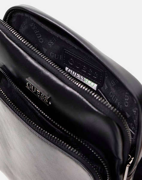 GUESS BOSTON CROSSBODY FLAT МЪЖКА ЧАНТА(Размери: 19 x 23 x 2см.)