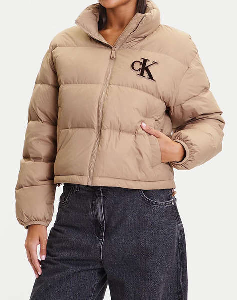 CALVIN KLEIN JEANS GRAPHIC LOGO PUFFER JACKET