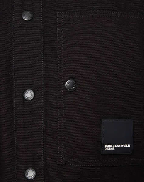 KARL LAGERFELD JEANS KLJ CANVAS OVERSHIRT JACKET