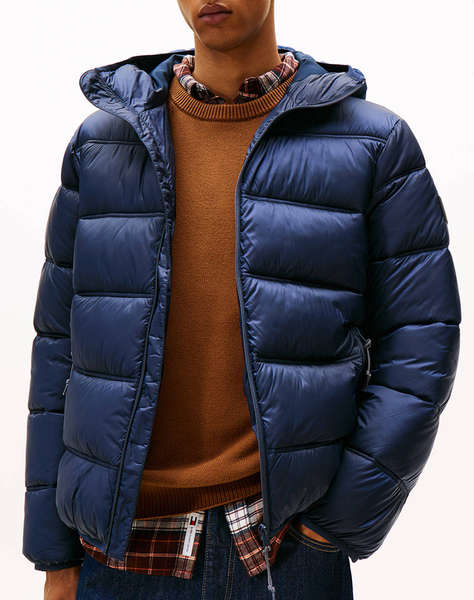 TOMMY JEANS TJM HOODED LOGO PUFFER EXT