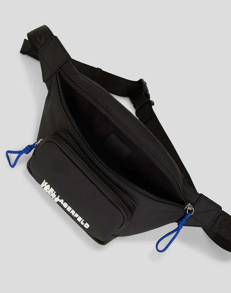 KARL LAGERFELD JEANS KLJ COATED PU BUMBAG (Размери; 18 x 16 x 8см.)