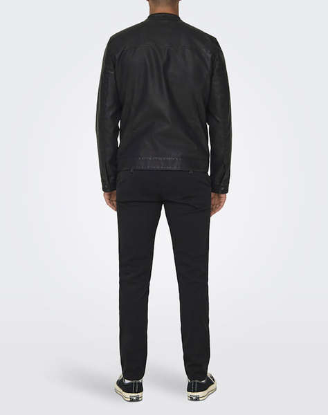 ONLY&SONS ONSMIKE PU RACER JACKET OTW NOOS