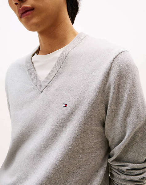 TOMMY HILFIGER PIMA ORG CTN CASHMERE V NECK