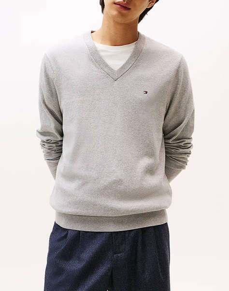 TOMMY HILFIGER PIMA ORG CTN CASHMERE V NECK