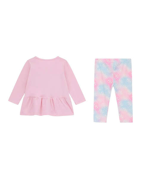 GUESS SET LS T-SHIRT+LEGGINGS SET ДЕТСКО GIRL