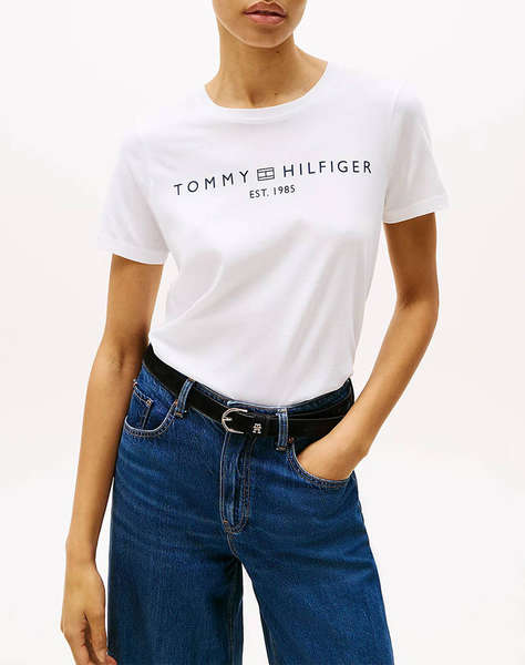 TOMMY HILFIGER REG CORP LOGO C-NK SS