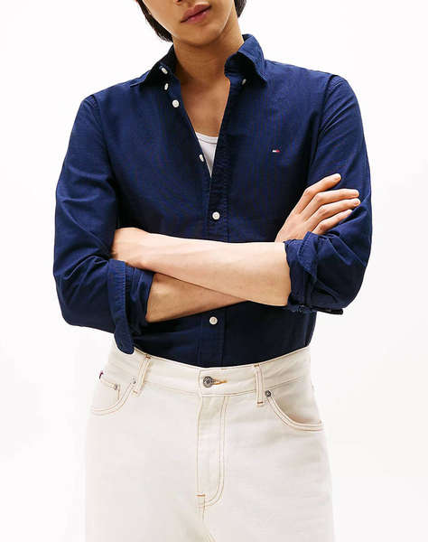 TOMMY HILFIGER SOLID HERITAGE OXFORD RF SHIRT