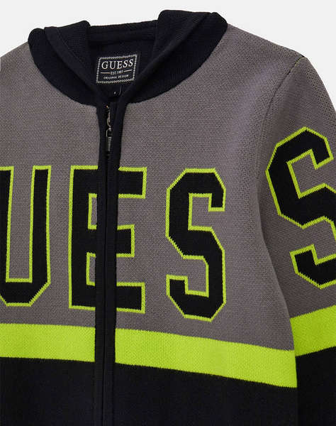 GUESS HOODED LS SWEATER W/ZIP ДЕТСКА ЖИЛЕТКА BOY
