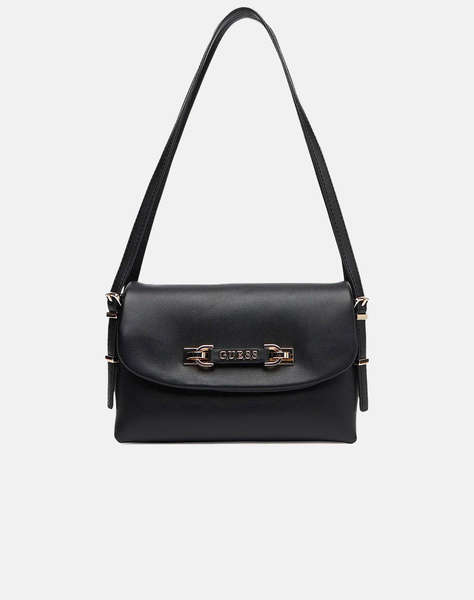 GUESS LEFIA FLAP SHOULDER BAG ДАМСКА ЧАНТА (Размери: 22 x 15.5 x 8см.)