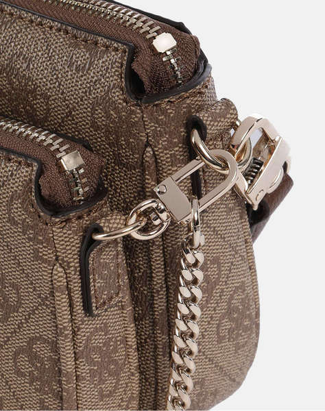 GUESS NOELLE II DBL POUCH CROSSBODY ДАМСКА ЧАНТА (Размери: 24 x 13 x 5см.)