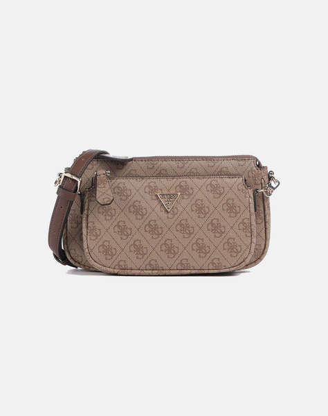 GUESS NOELLE II DBL POUCH CROSSBODY ДАМСКА ЧАНТА (Размери: 24 x 13 x 5см.)
