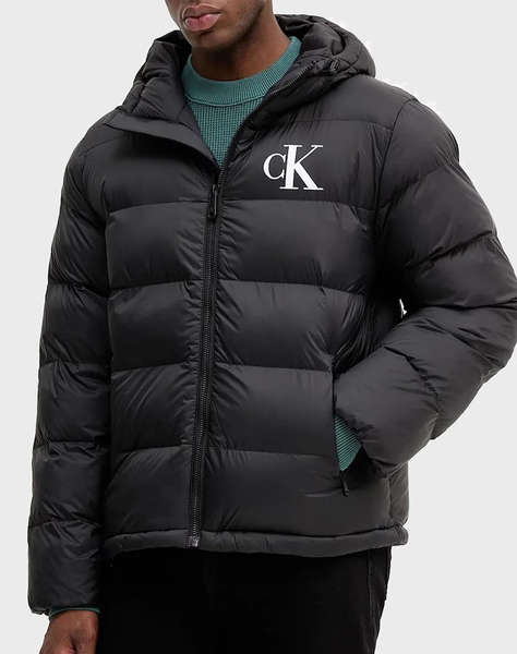 CALVIN KLEIN JEANS LS NYLON MONOGRAM PUFFER JKT