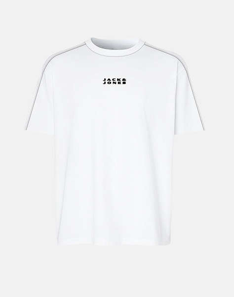 JACK&JONES JCOSTANCE MINIMAL TEXT TEE SS CREW NECK