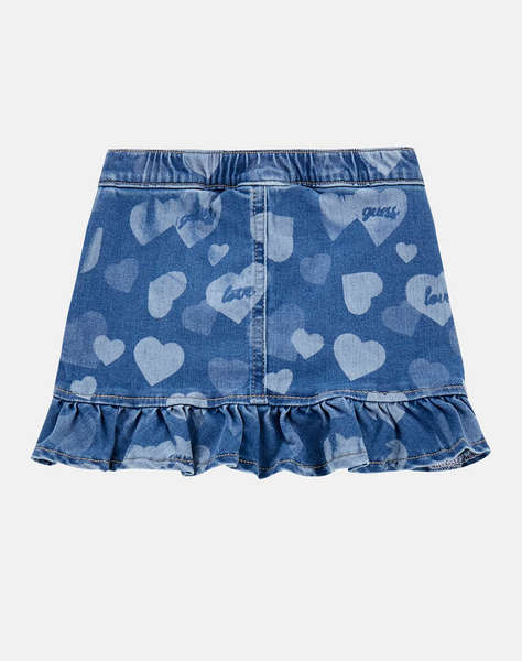 GUESS STRETCH DENIM SKIRT W/LASER ДЕТСКА ПОЛА GIRL