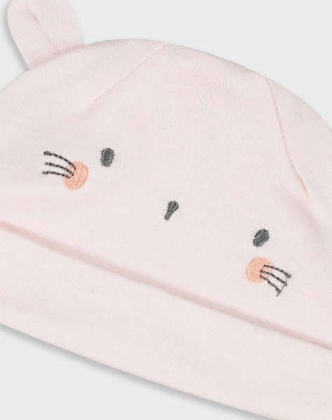 ENERGIERS БЕБЕШКА ШАПКА ЗА МОМИЧЕ (КОМПЛЕКТ 2 БРОЯ)