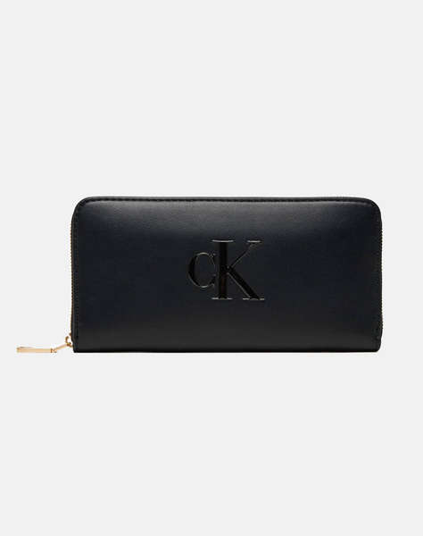 CALVIN KLEIN JEANS RAISED CK LONG ZIP AROUND (Размери: 19 x 9.5 x 2.5см.)