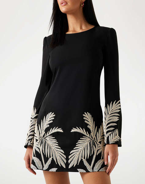 GUESS LS ANGELE PLACED MINI DRESS WOMEN''S DRESS