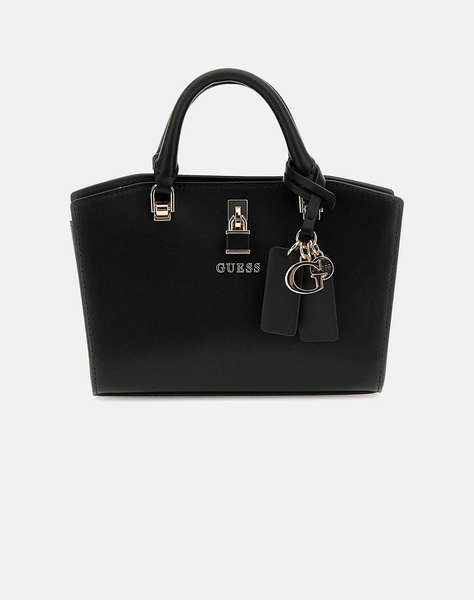 GUESS QUEENSLAND MINI SATCHEL ДАМСКА ЧАНТА (Размери: 22 x 14 x 8см.)