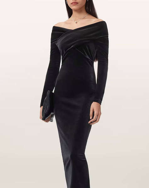 ALL SAINTS DELTA VELVET DRESS