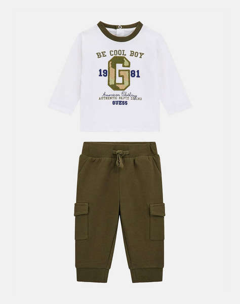GUESS SET LS T-SHIRT + CARGO JOGGER SET CHILDREN BOY