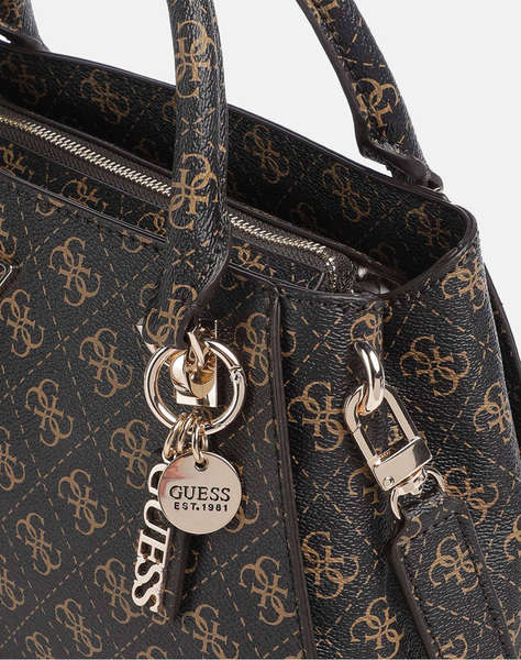 GUESS NOELLE II LUXURY SATCHEL ДАМСКА ЧАНТА (Размери: 30 x 22 x 10см.)