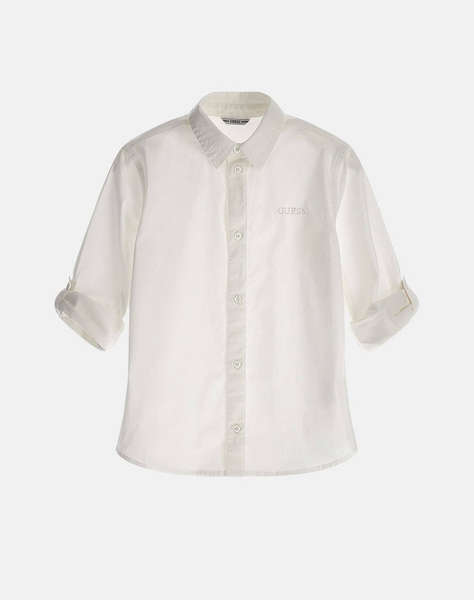 GUESS STR. POPLIN ADJ. LS SHIRT INDIA CHILDREN BOY