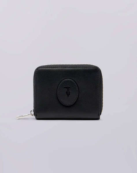 TRUSSARDI SOCIETY ZIP AROUND WALLET MD - CALF LEATHER (Размери: 11 x 9см.)