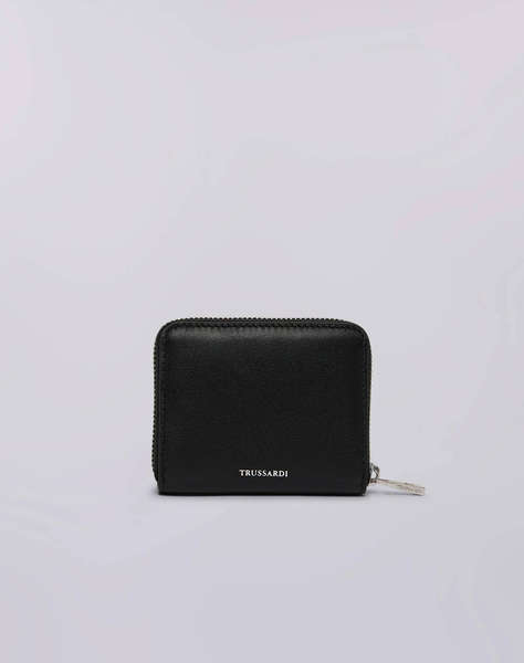 TRUSSARDI SOCIETY ZIP AROUND WALLET MD - CALF LEATHER (Размери: 11 x 9см.)