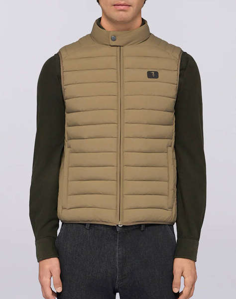 TRUSSARDI LIGHT PADDED VEST - CRINKLE NYLON