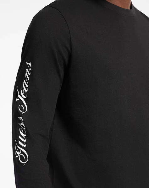 GUESS JEANS GJ CN LS REG PRINT ON SLEEVE МЪЖКА ТЕНИСКА