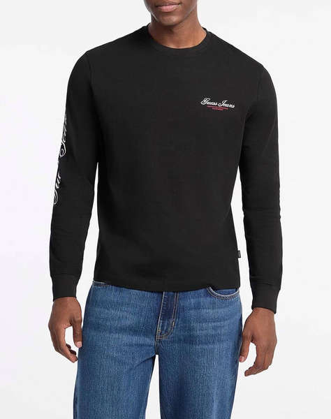 GUESS JEANS GJ CN LS REG PRINT ON SLEEVE МЪЖКА ТЕНИСКА