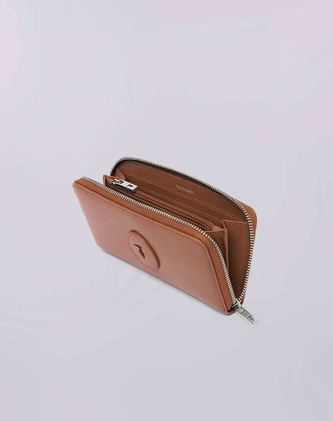 TRUSSARDI SOCIETY ZIP AROUND WALLET LG - CALF LEATHER (Размери: 19.5 x 10.5см.)
