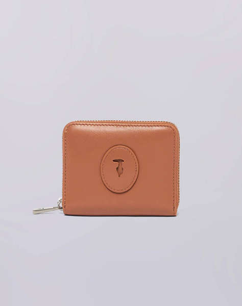 TRUSSARDI SOCIETY ZIP AROUND WALLET MD - CALF LEATHER (Размери: 11 x 9см.)